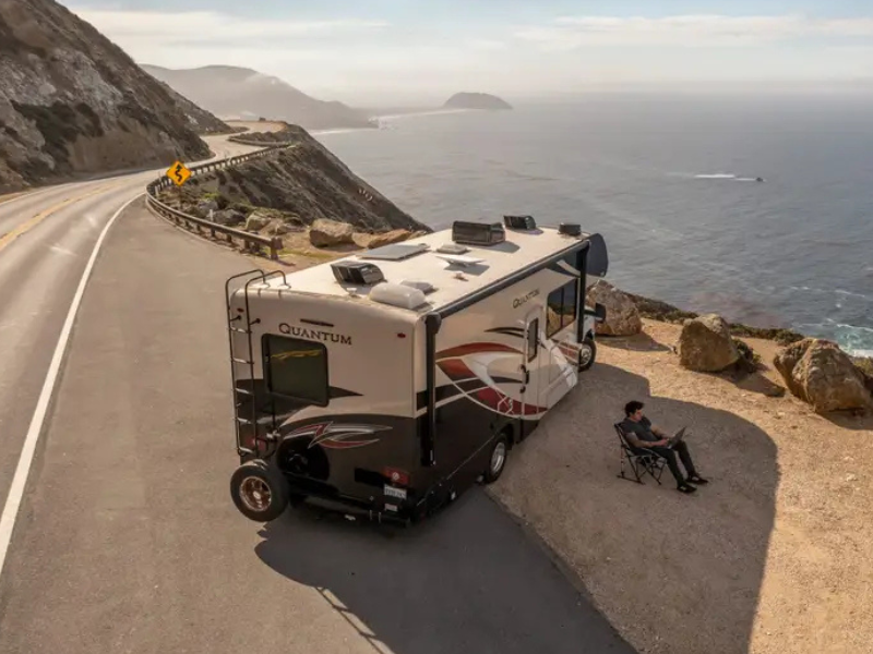 The new Starlink Performance Kit Gen 3 (released June 2025) mounted on an RV, offering reliable satellite connectivity and high-speed internet on the move.