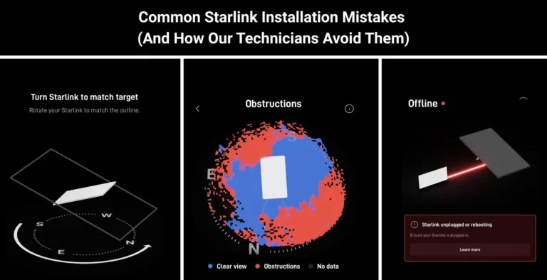 Common Starlink Installation Mistakes And How Our Technicians Avoid Them - a detailed step by step guide to avoiding Starlink installation issues.